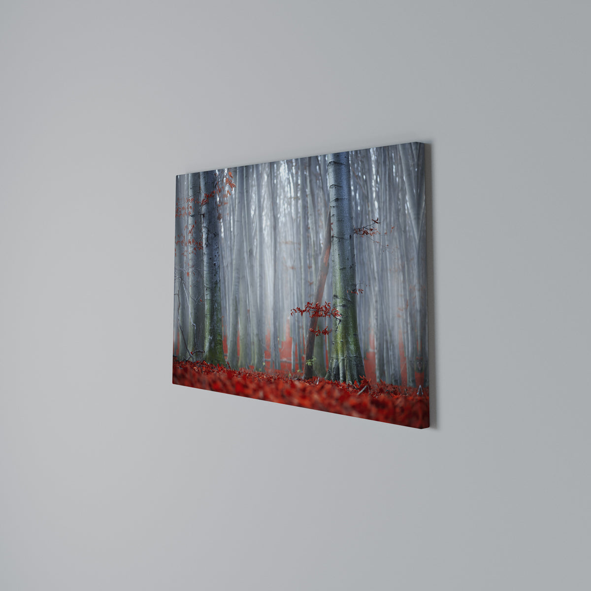 TRANQUIL RED ELEGANCE Horizontal Canvas Print