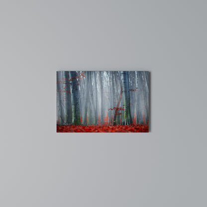 TRANQUIL RED ELEGANCE Horizontal Canvas Print