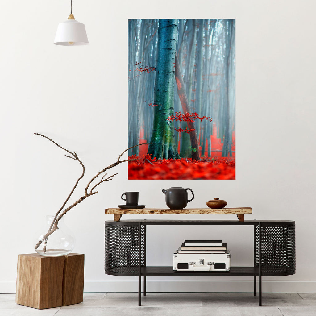 Affiche verticale autocollante TRANQUIL RED ELEGANCE