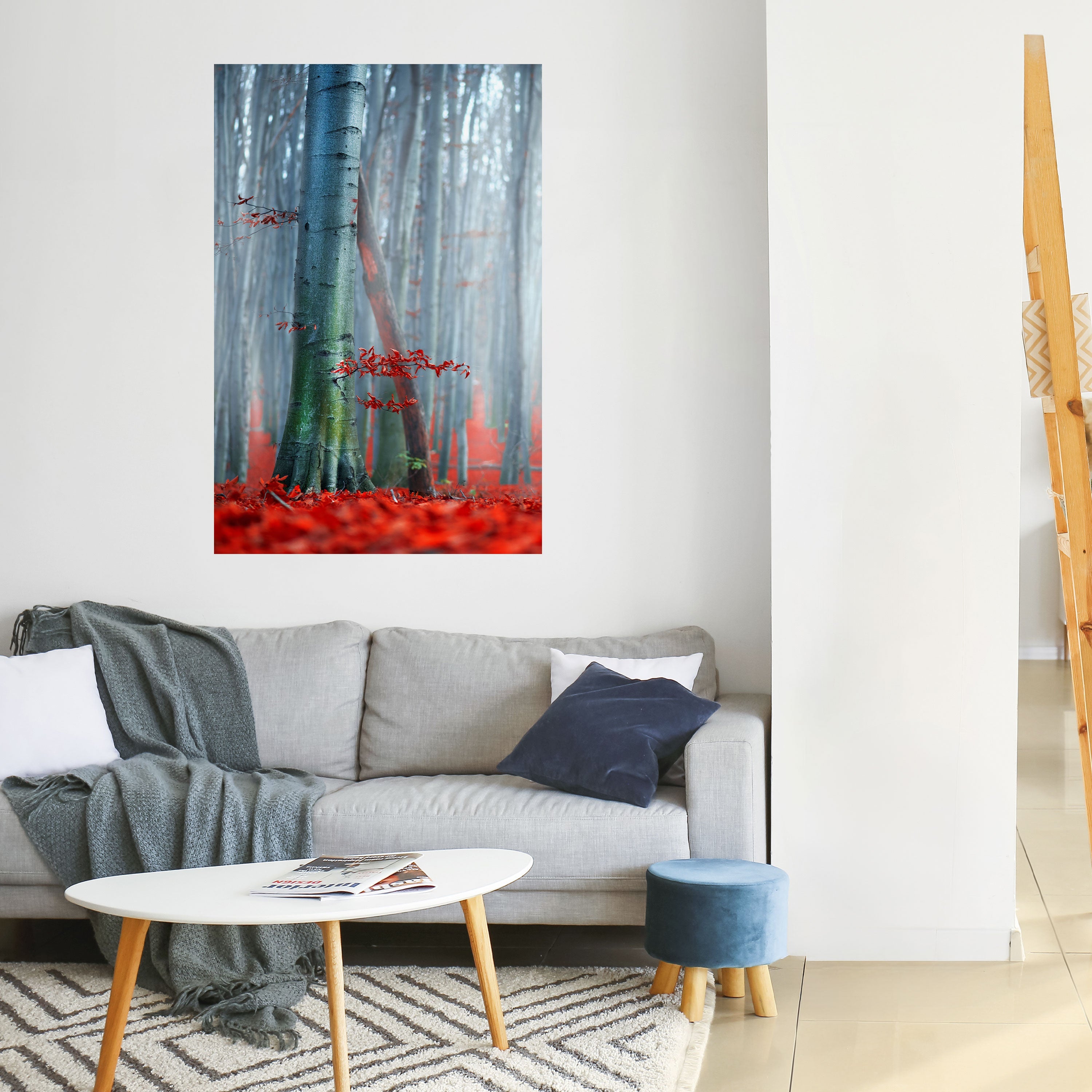 Affiche verticale autocollante TRANQUIL RED ELEGANCE