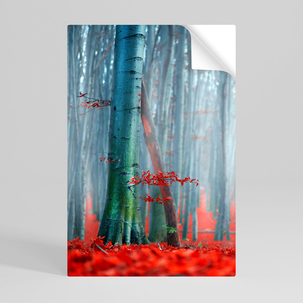 Affiche verticale autocollante TRANQUIL RED ELEGANCE