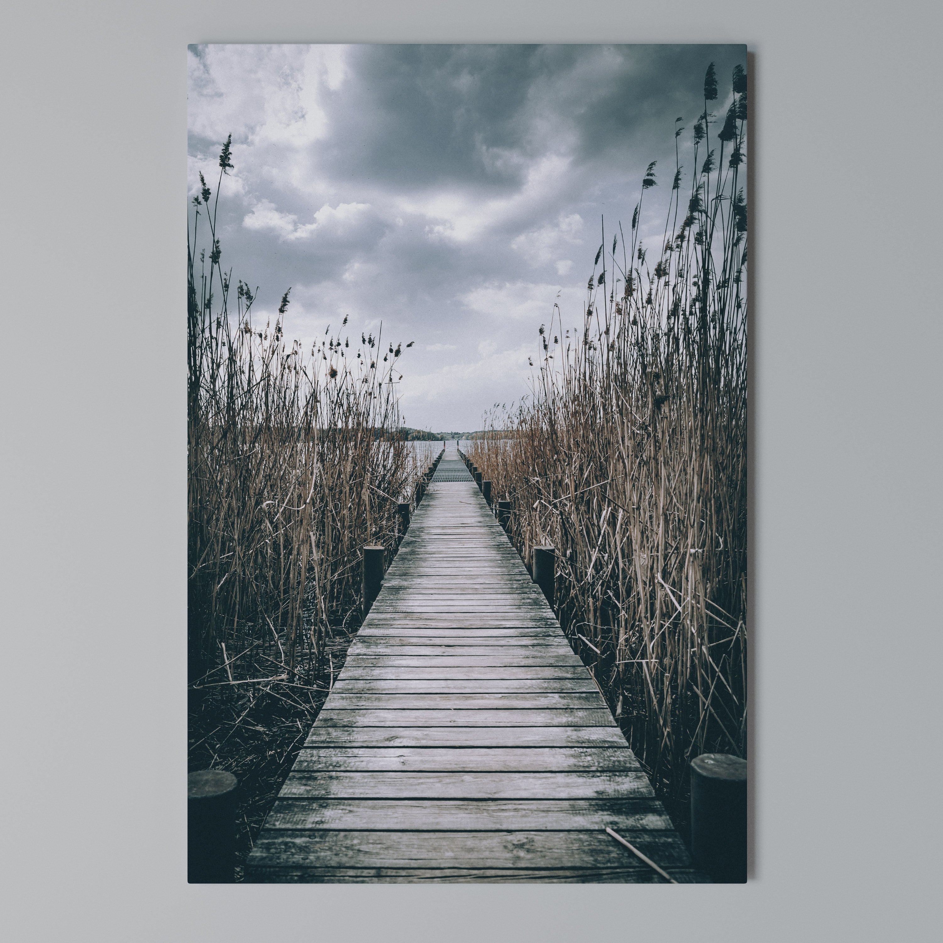 GAZE INTO STILLNESS Vertical Canvas Print