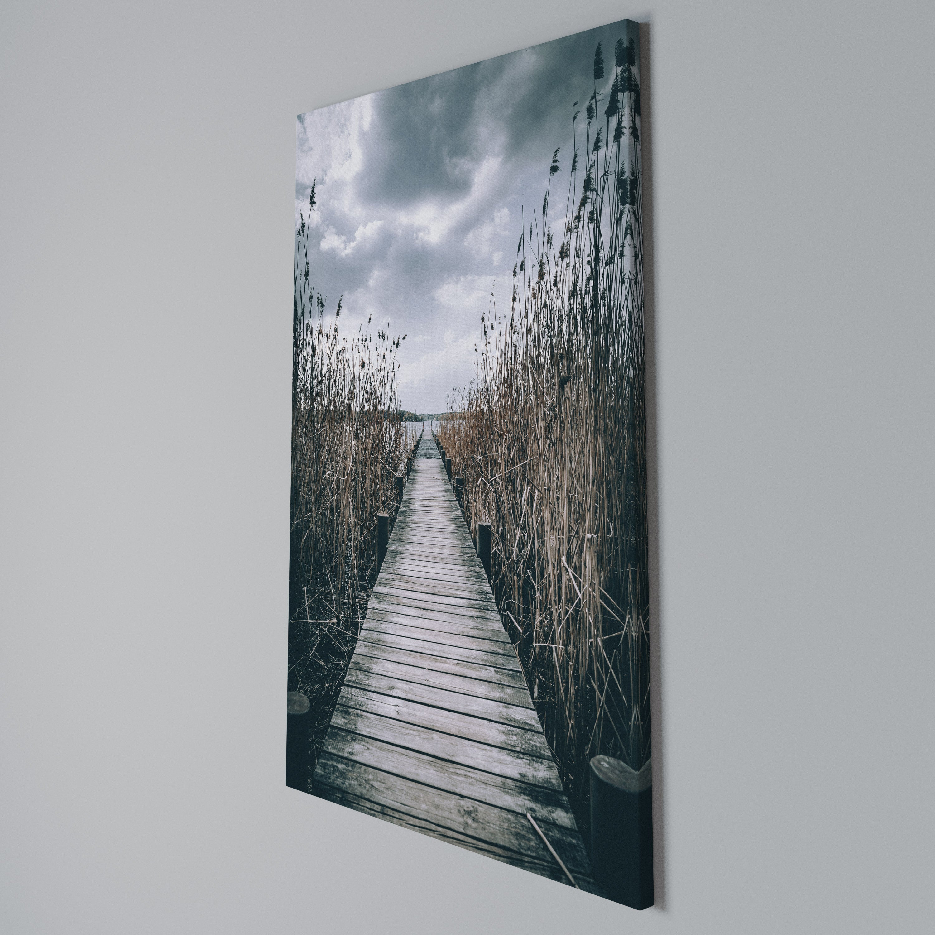 GAZE INTO STILLNESS Vertical Canvas Print