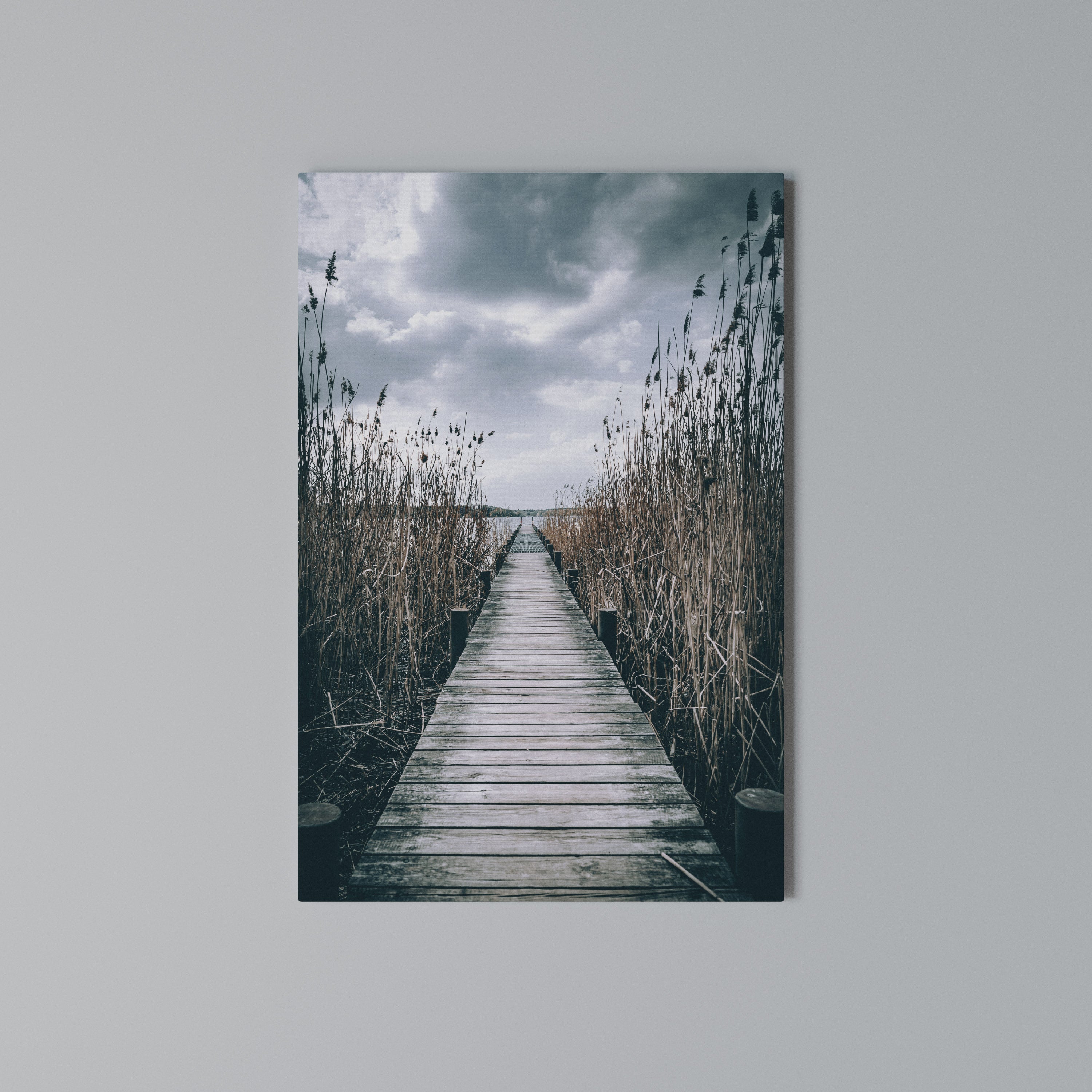GAZE INTO STILLNESS Vertical Canvas Print