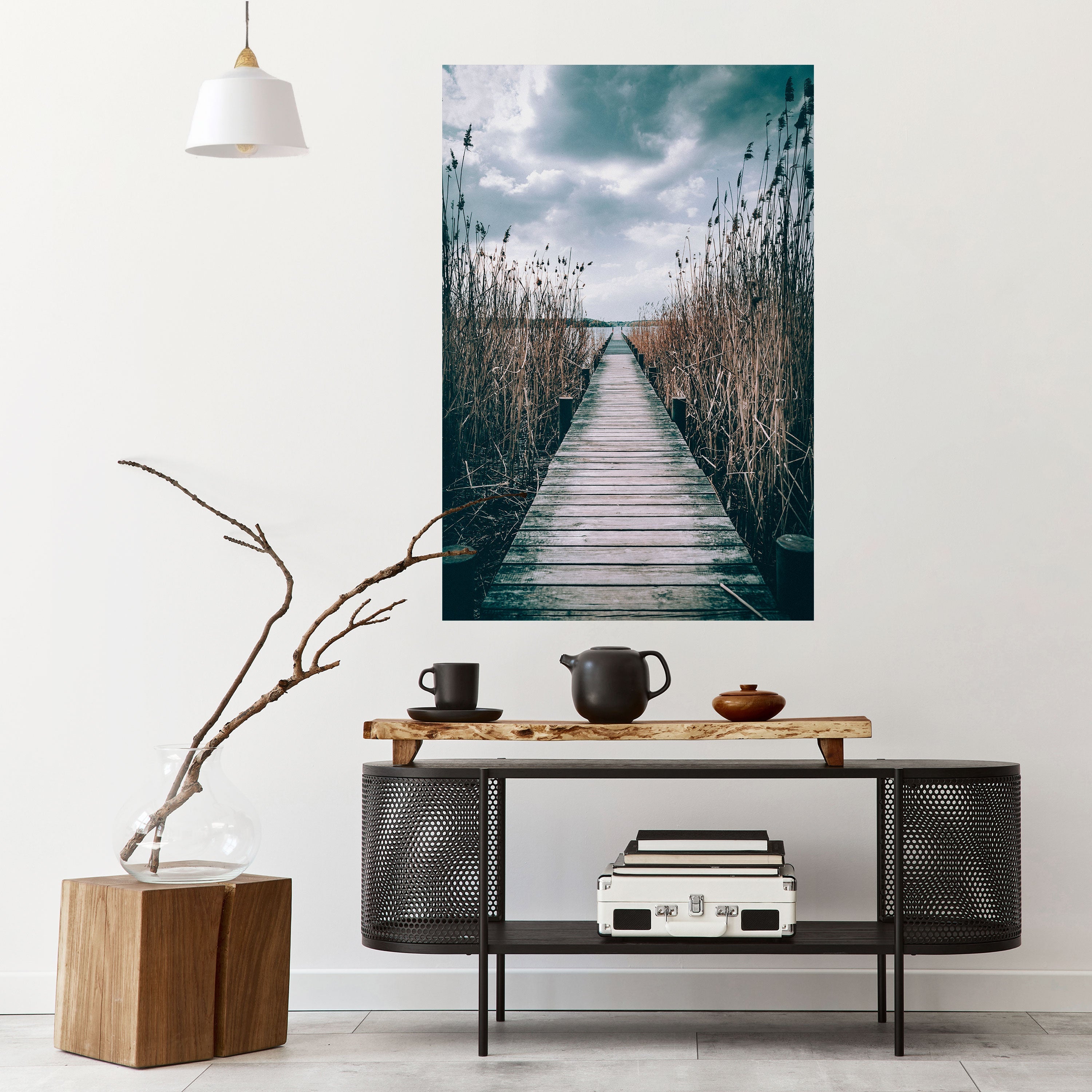 REGARDEZ DANS LE CALME Affiche verticale autocollante