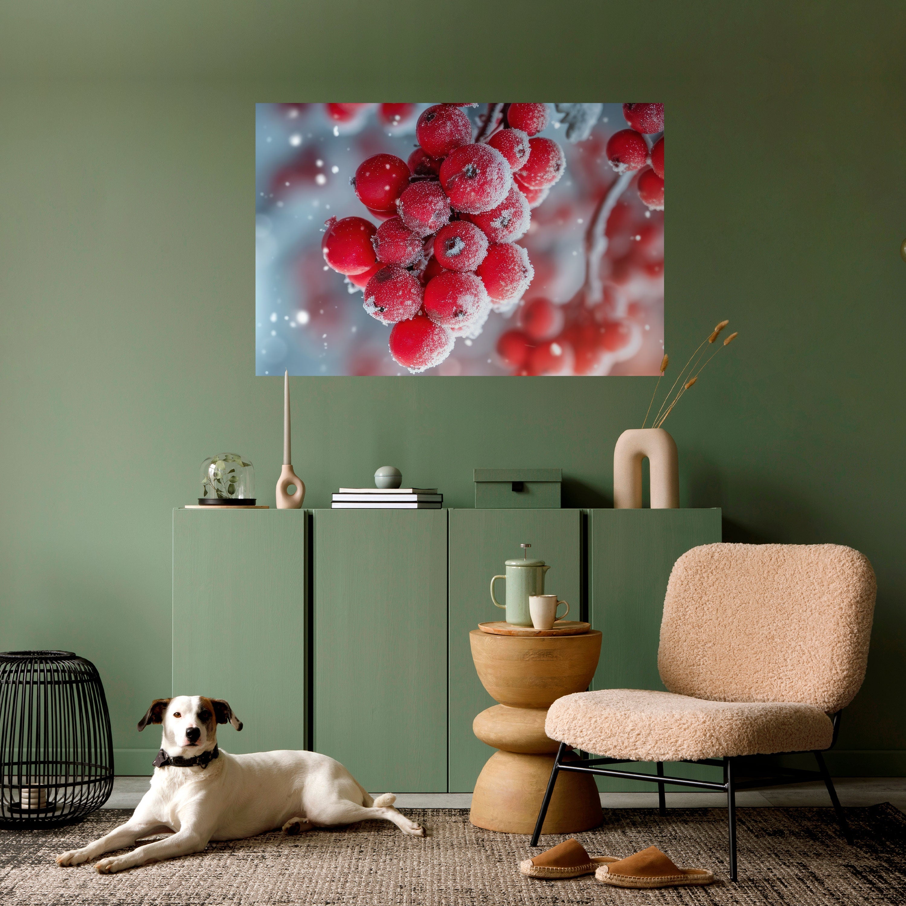 Affiche horizontale autocollante LES TRÉSORS POURPRES DE L'HIVER