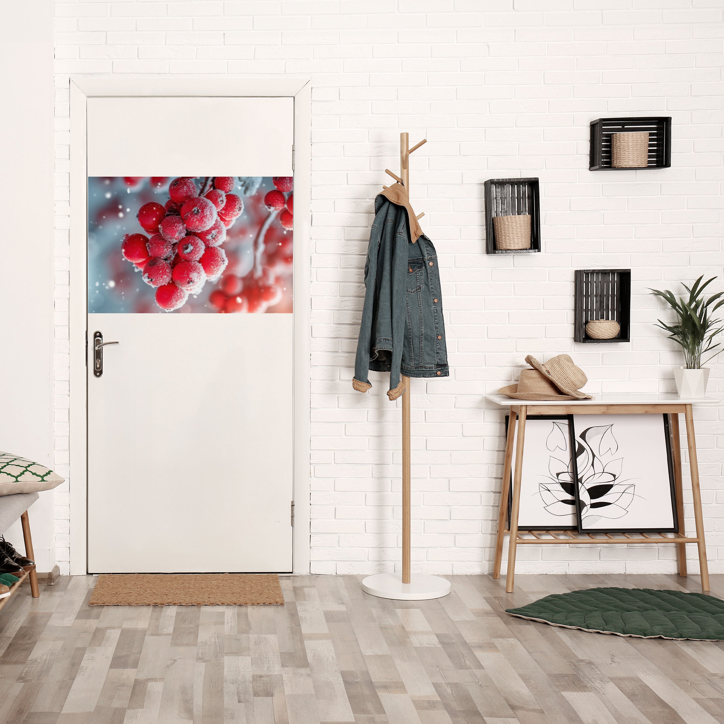 Affiche horizontale autocollante LES TRÉSORS POURPRES DE L'HIVER