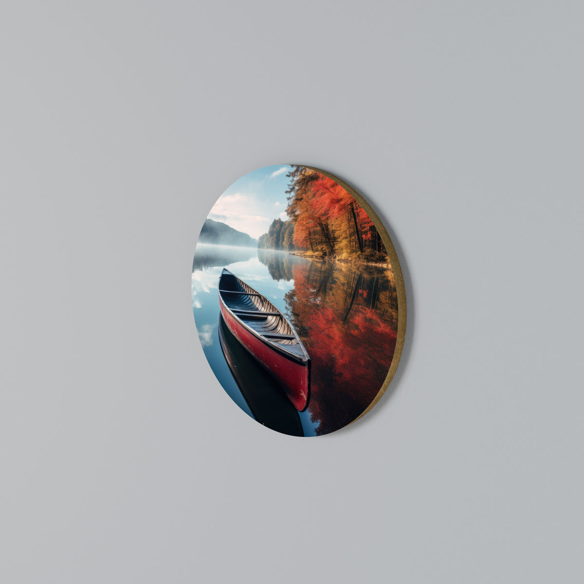 BOAT OF TRANQUILITY Round Wall Art