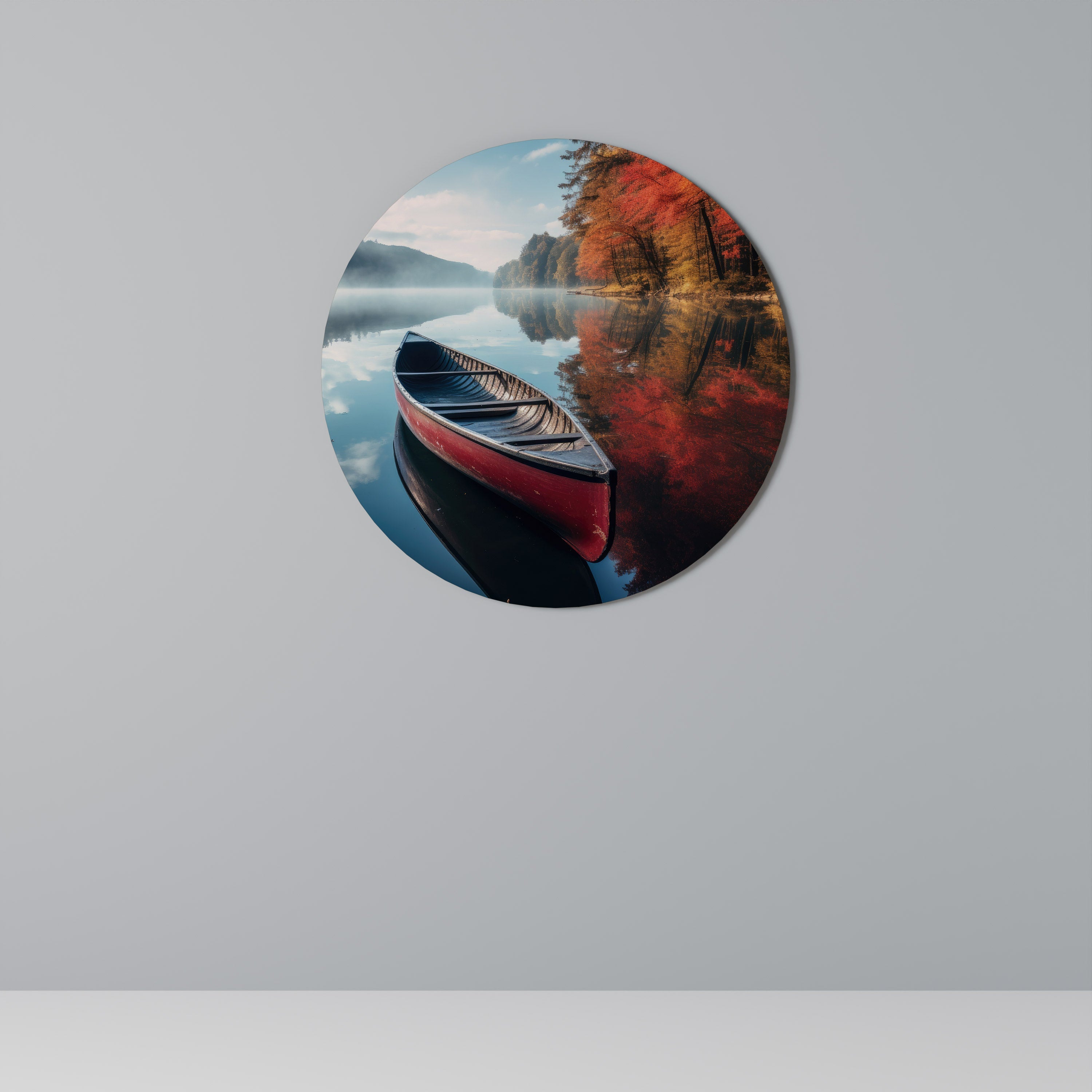 BATEAU DE TRANQUILLITÉ Art mural rond