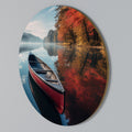 BOAT OF TRANQUILITY Round Wall Art