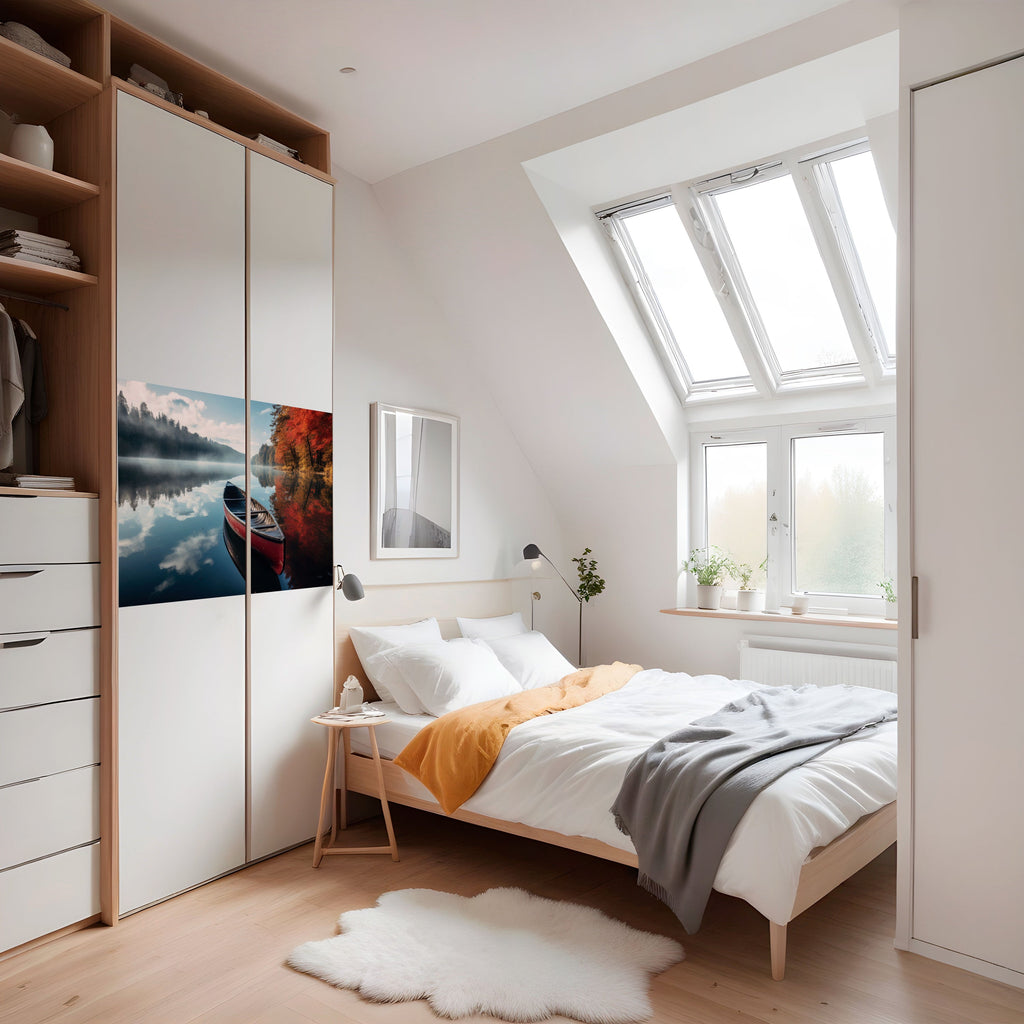 Affiche horizontale autocollante « BATEAU DE LA TRANQUILLITÉ »