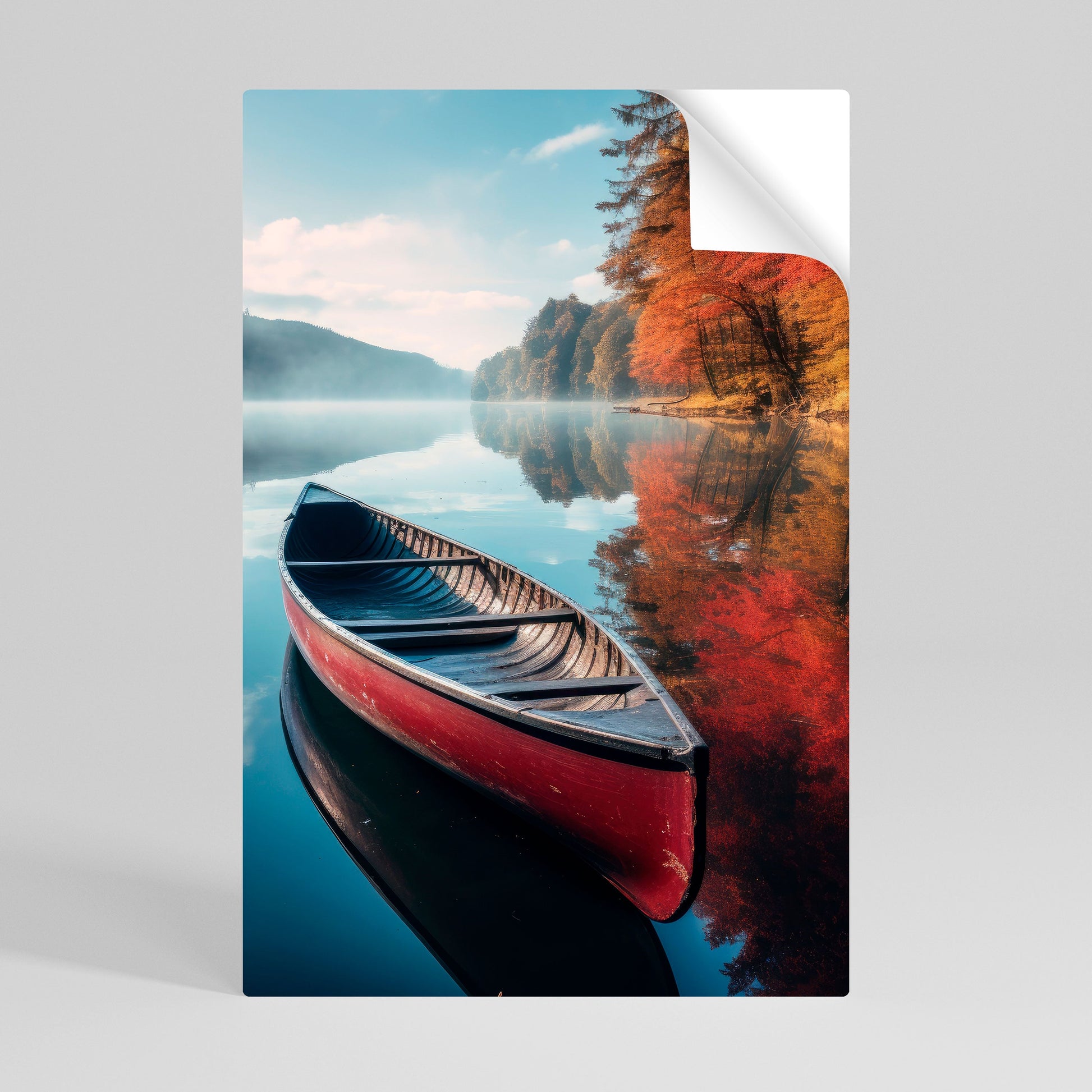 Affiche verticale autocollante « BATEAU DE LA TRANQUILLITÉ »