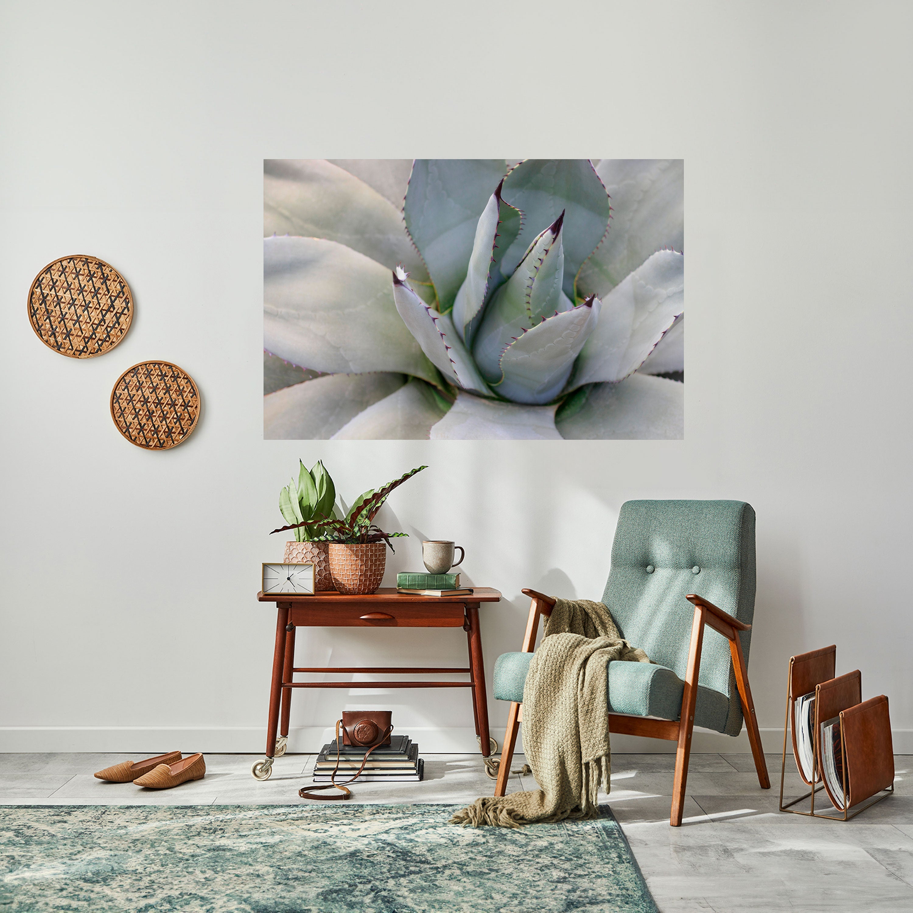 Affiche horizontale autocollante AGAVE ELEGANCE