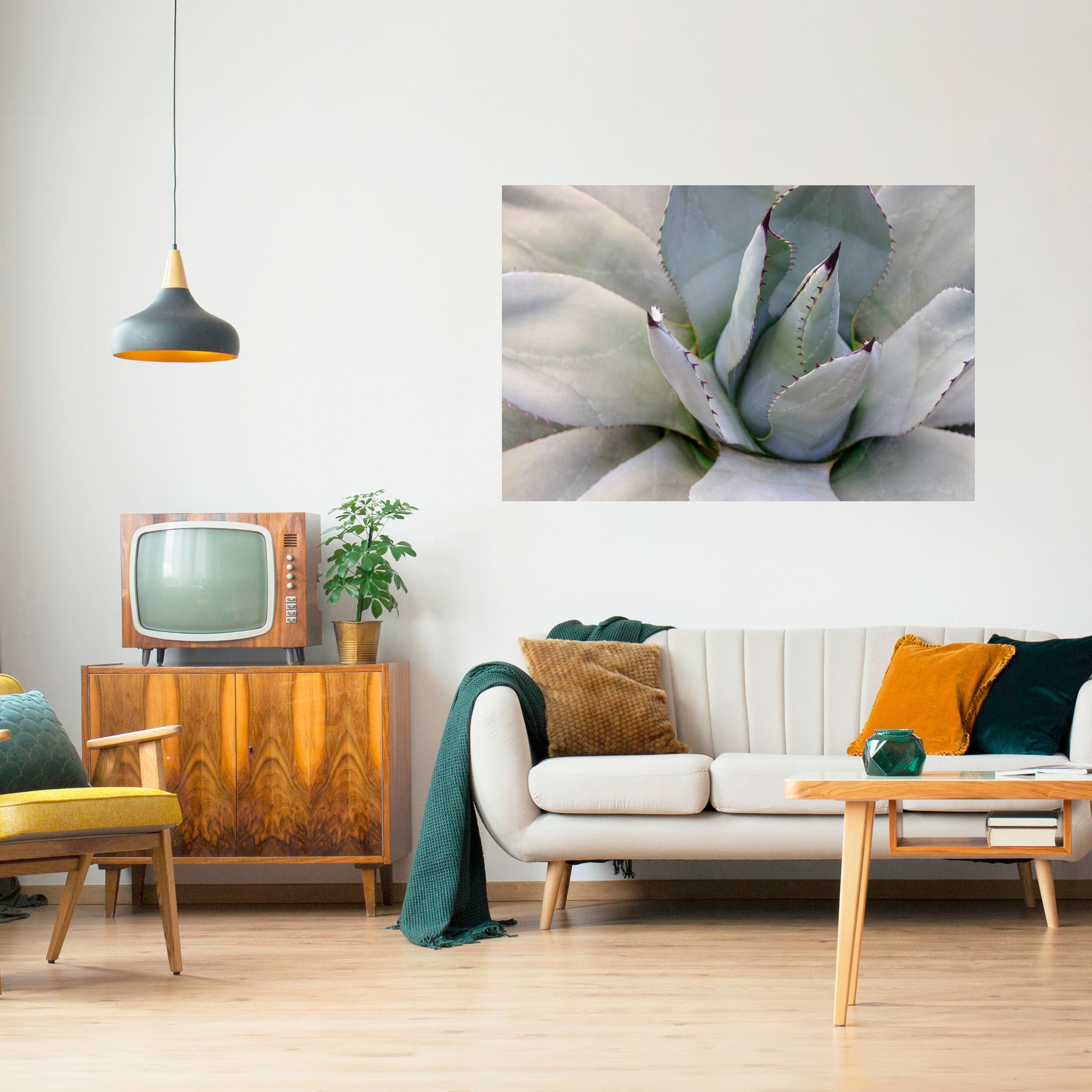 Affiche horizontale autocollante AGAVE ELEGANCE