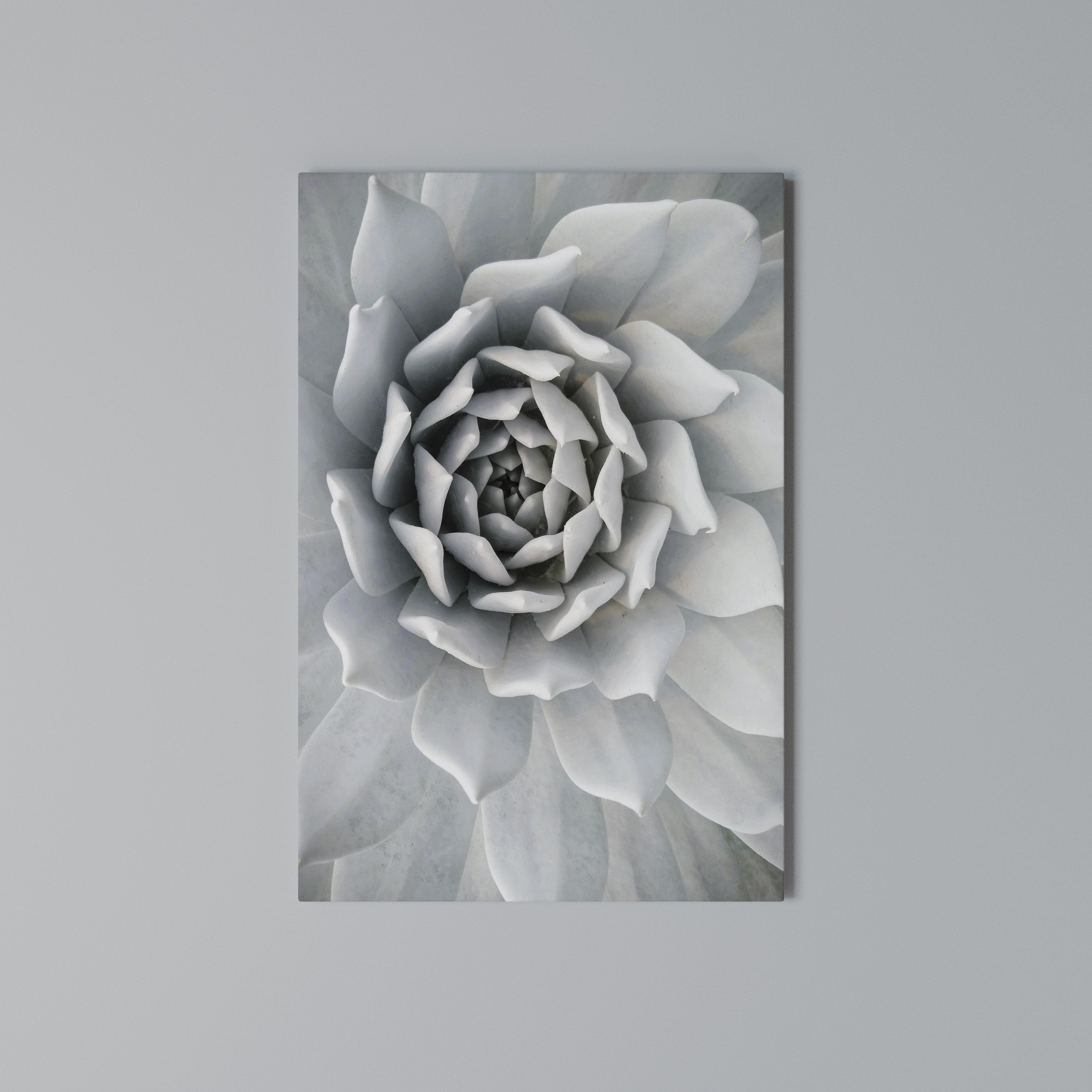 ELEGANT PETAL SWIRL Vertical Canvas Print