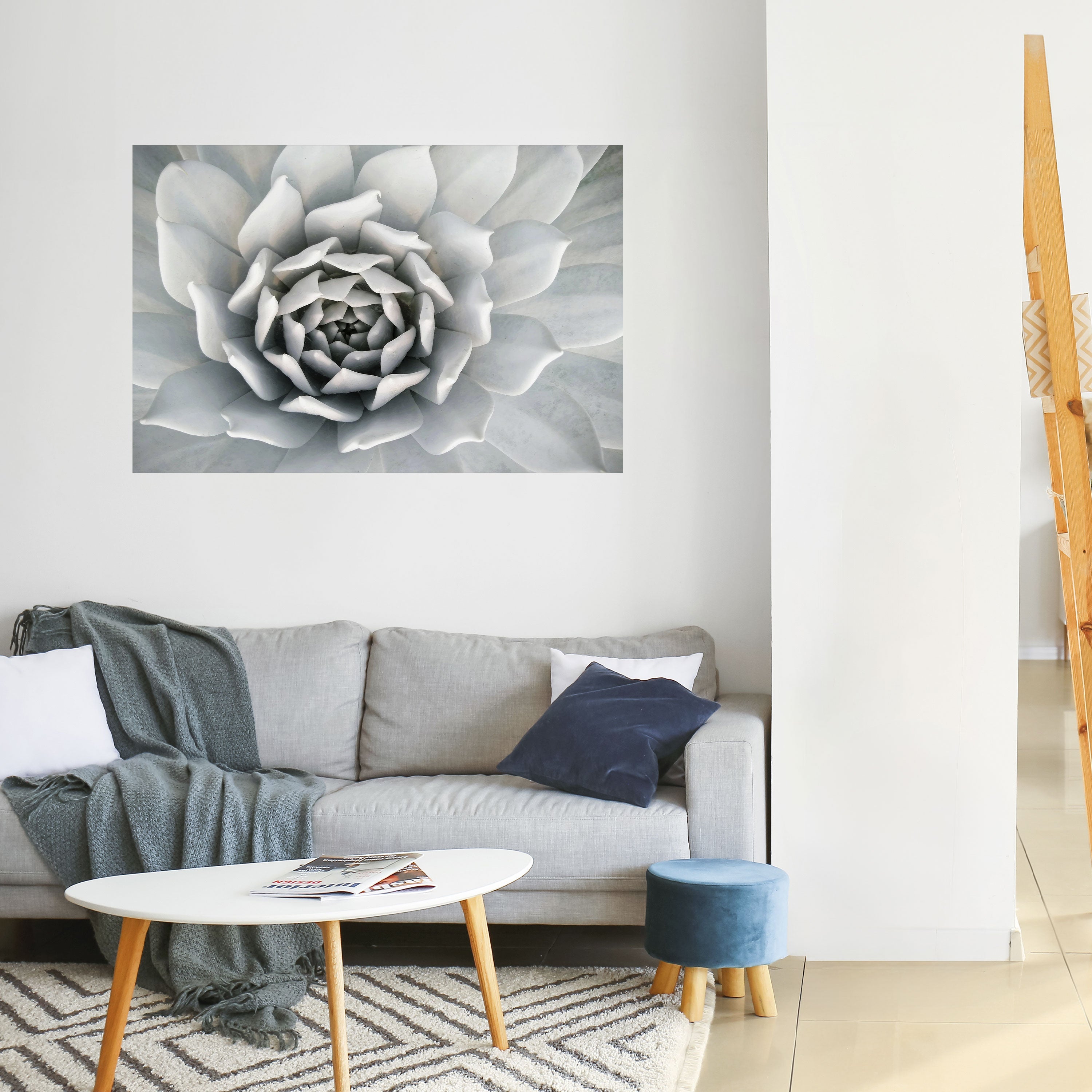 Affiche horizontale autocollante « ÉLÉGANT TOURBILLON DE PÉTALES »