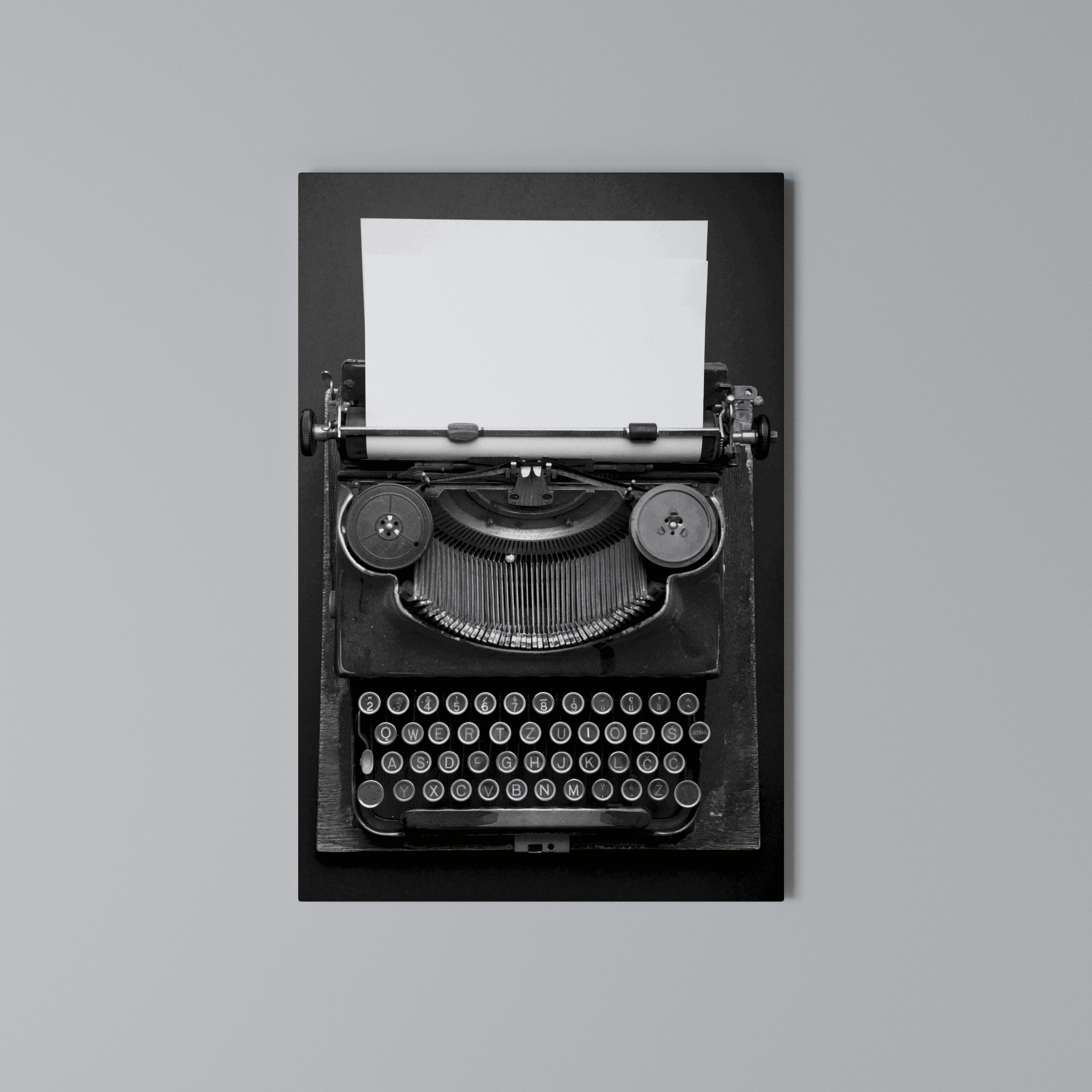 TYPEWRITER SYMPHONY Vertical Canvas Print
