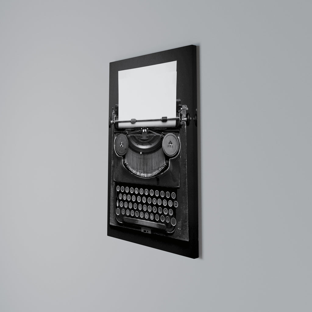 TYPEWRITER SYMPHONY Vertical Canvas Print