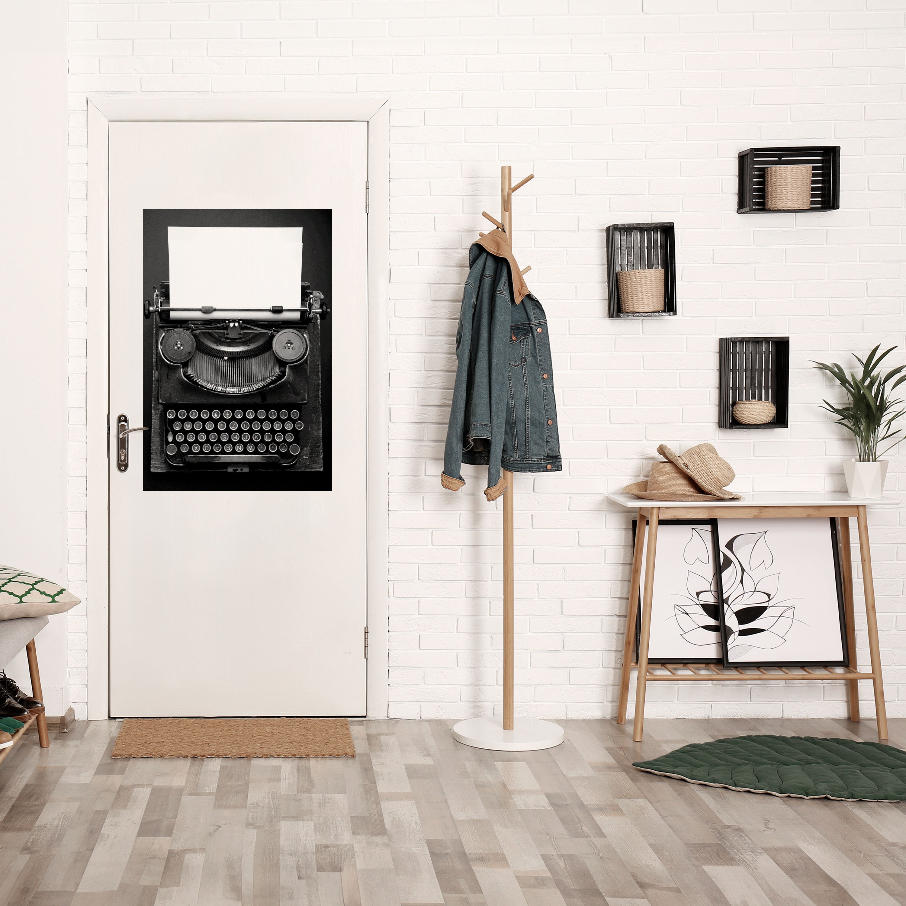 Affiche verticale autocollante « SYMPHONIE DE LA MACHINE À ÉCRIRE »