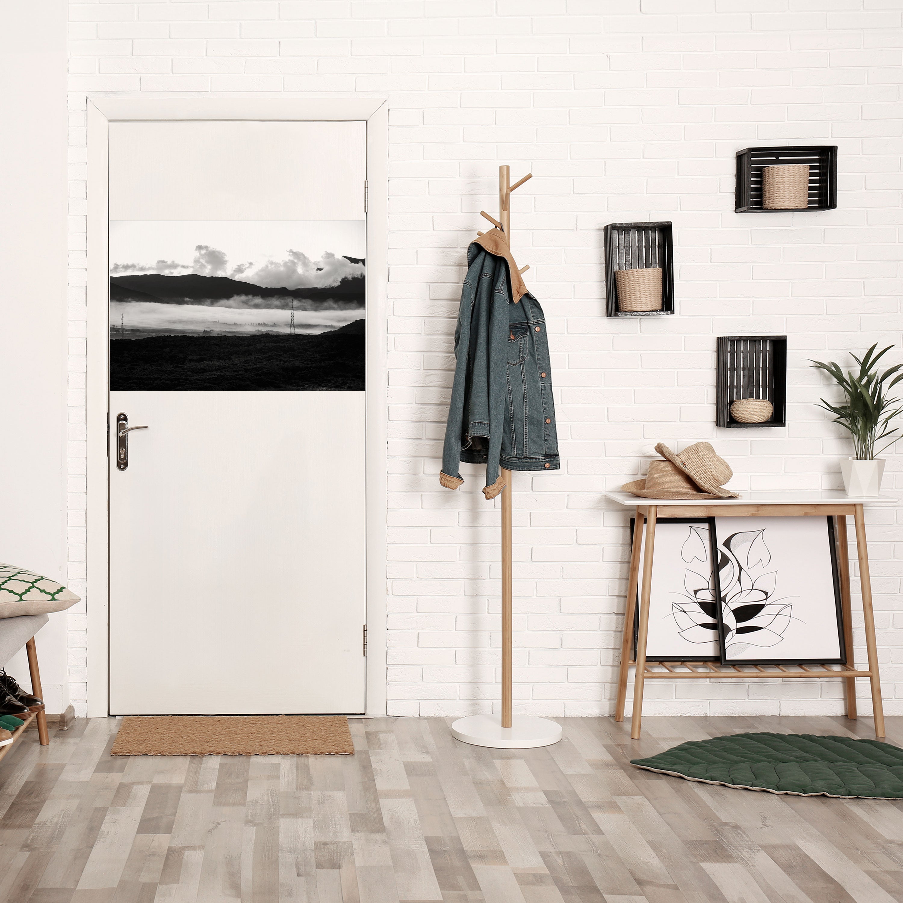 Affiche horizontale autocollante « MISTY MOUNTAIN RADIANCE »