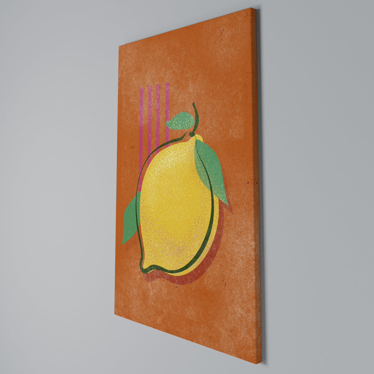 LUSCIOUS LEMON Vertical Canvas Print