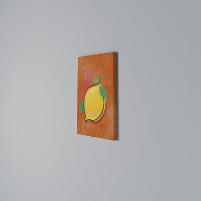 LUSCIOUS LEMON Vertical Canvas Print