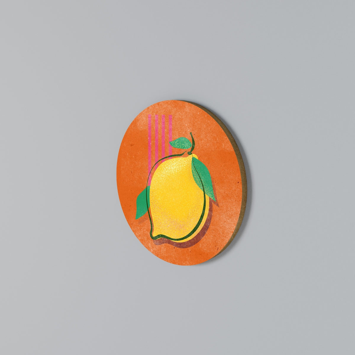 LUSCIOUS LEMON Round Wall Art