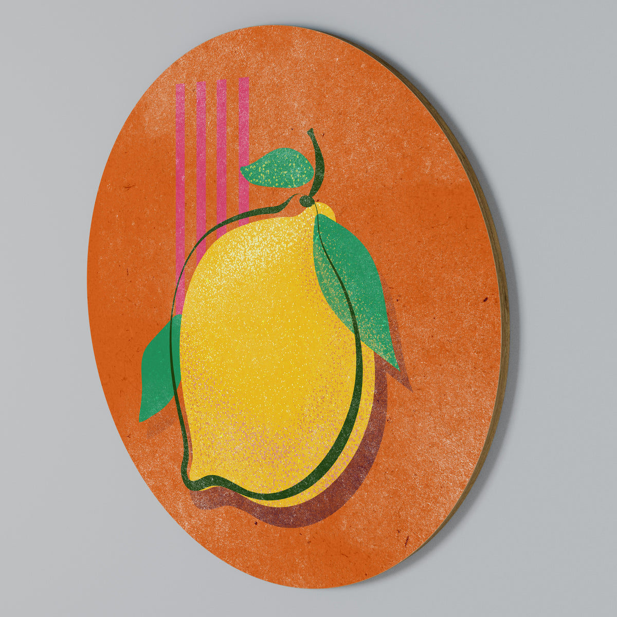 LUSCIOUS LEMON Round Wall Art