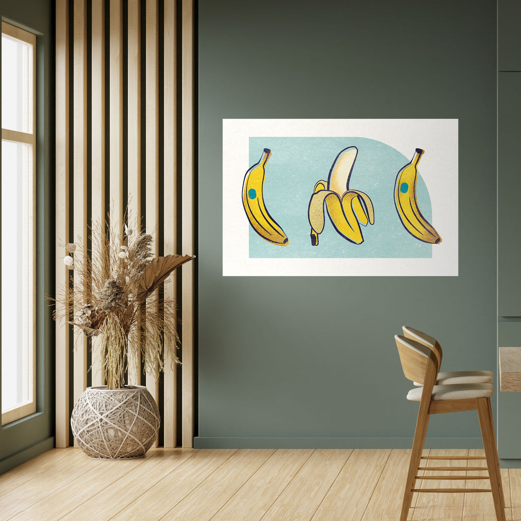 Affiche horizontale autocollante « BOLD BANANES BOUQUET »