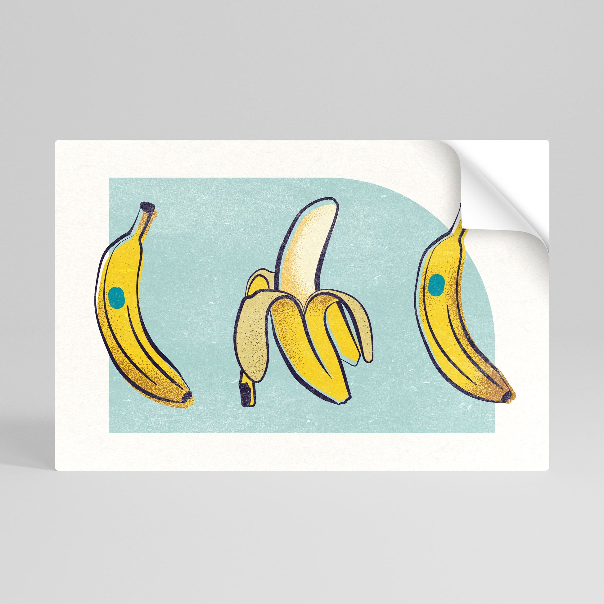 Affiche horizontale autocollante « BOLD BANANES BOUQUET »