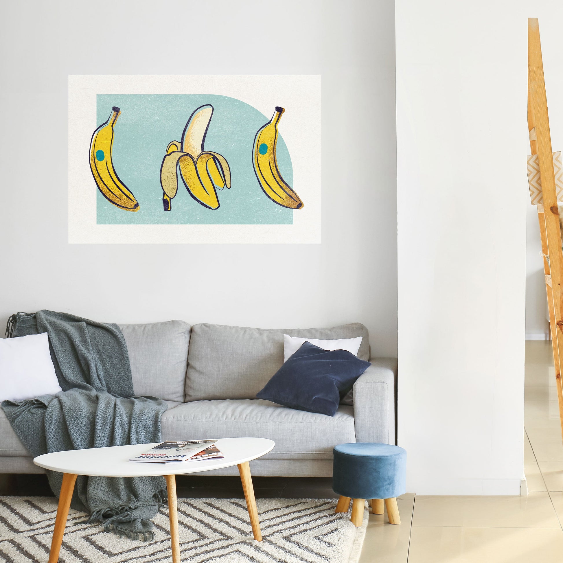 Affiche horizontale autocollante « BOLD BANANES BOUQUET »