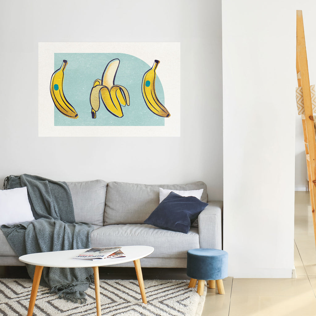 Affiche horizontale autocollante « BOLD BANANES BOUQUET »