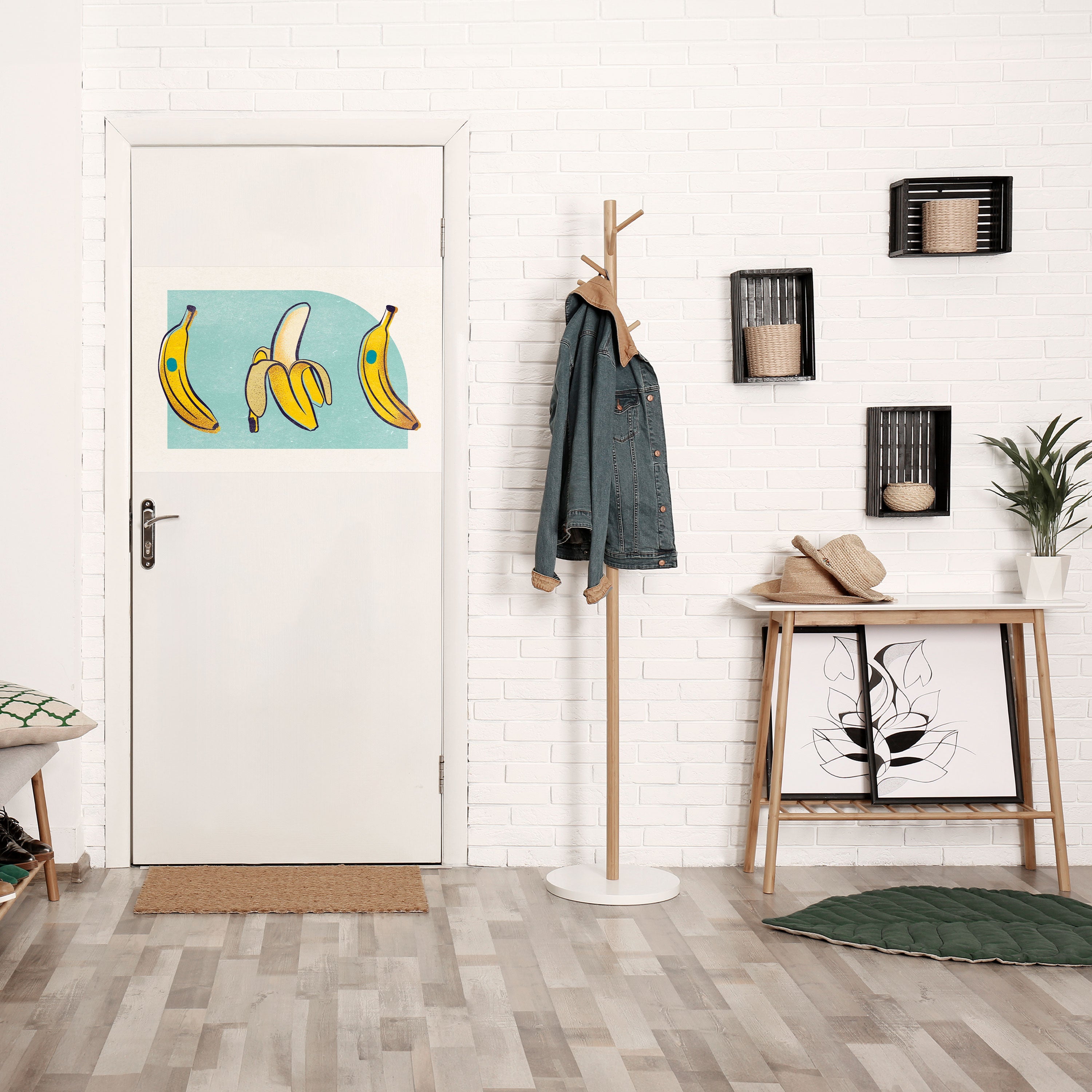 Affiche horizontale autocollante « BOLD BANANES BOUQUET »