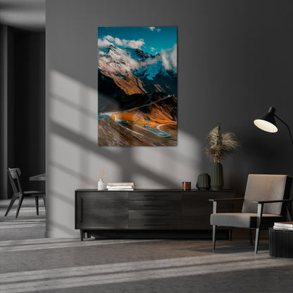 MOUNTAIN SERPENTINE Vertical Canvas Print
