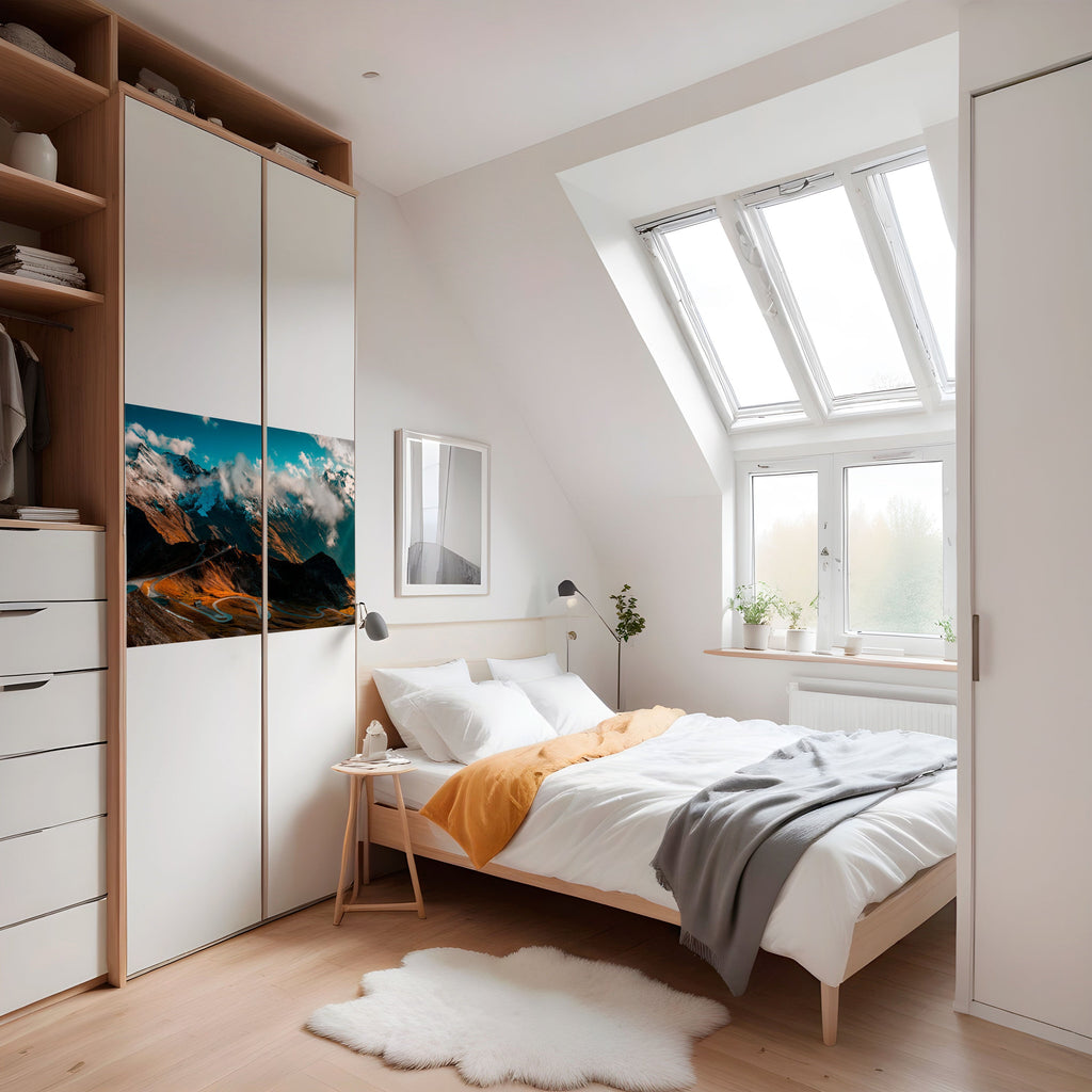 Affiche horizontale autocollante « MONTAIN SERPENTINE »