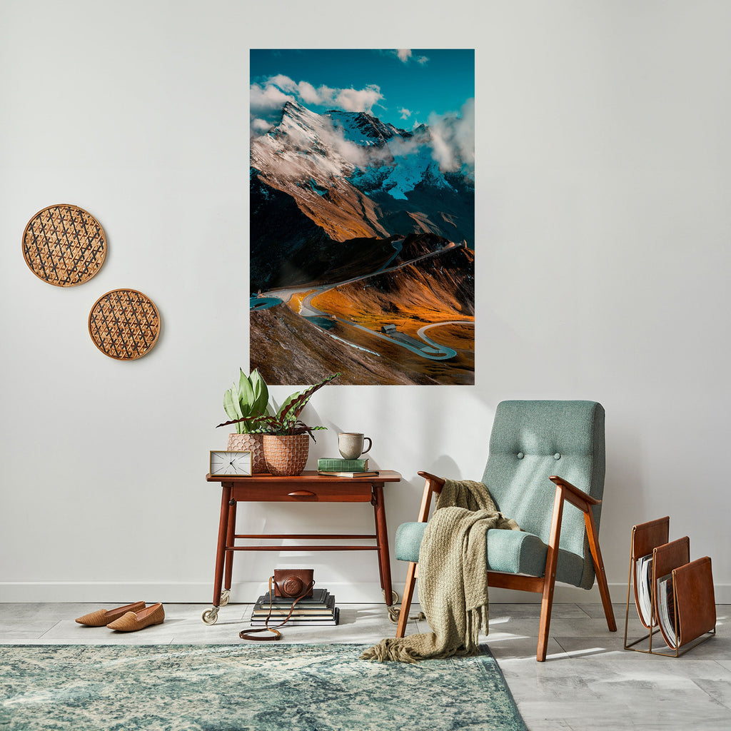 Affiche verticale autocollante MOUNTAIN SERPENTINE