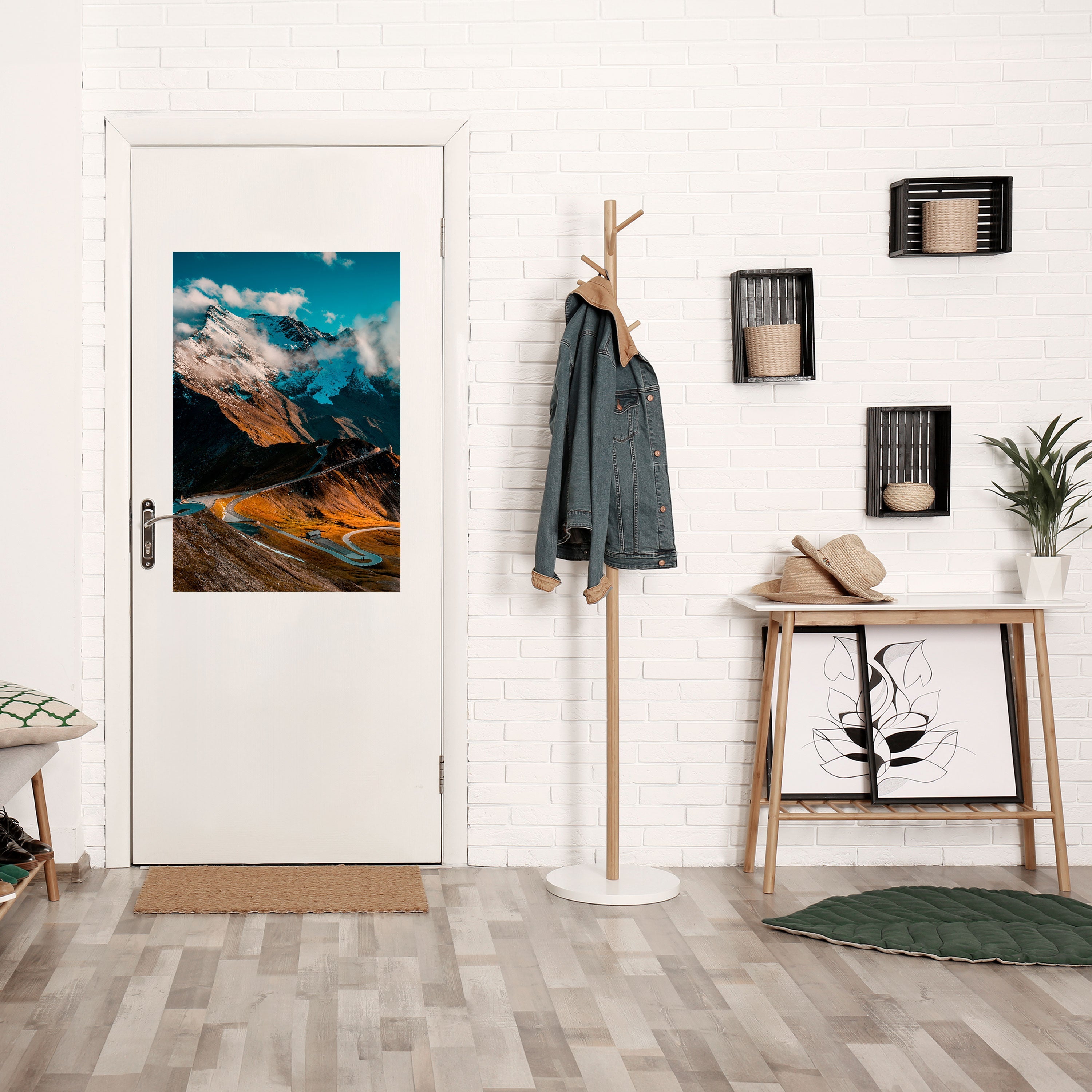 Affiche verticale autocollante MOUNTAIN SERPENTINE