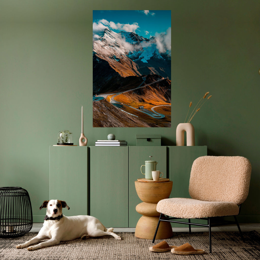 Affiche verticale autocollante MOUNTAIN SERPENTINE