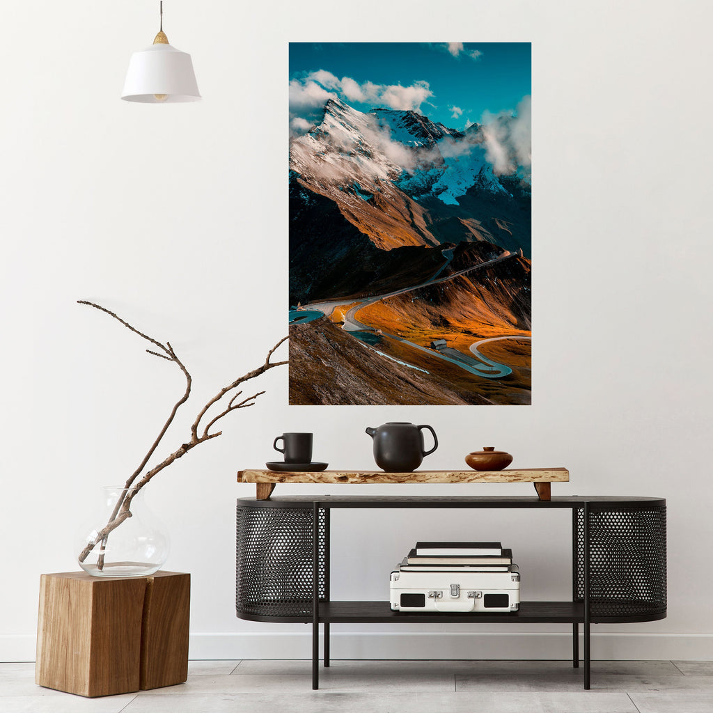 Affiche verticale autocollante MOUNTAIN SERPENTINE