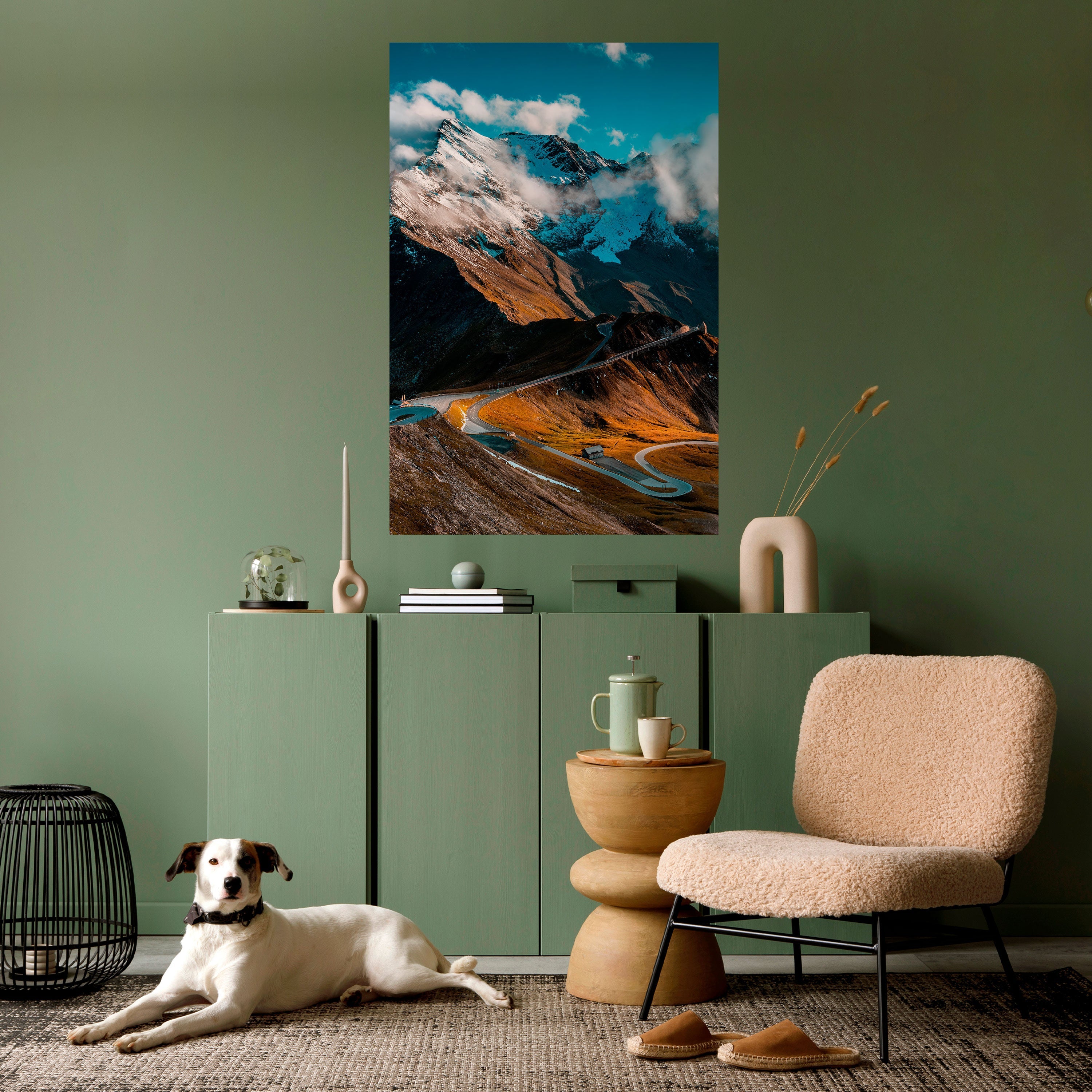 Affiche verticale autocollante MOUNTAIN SERPENTINE