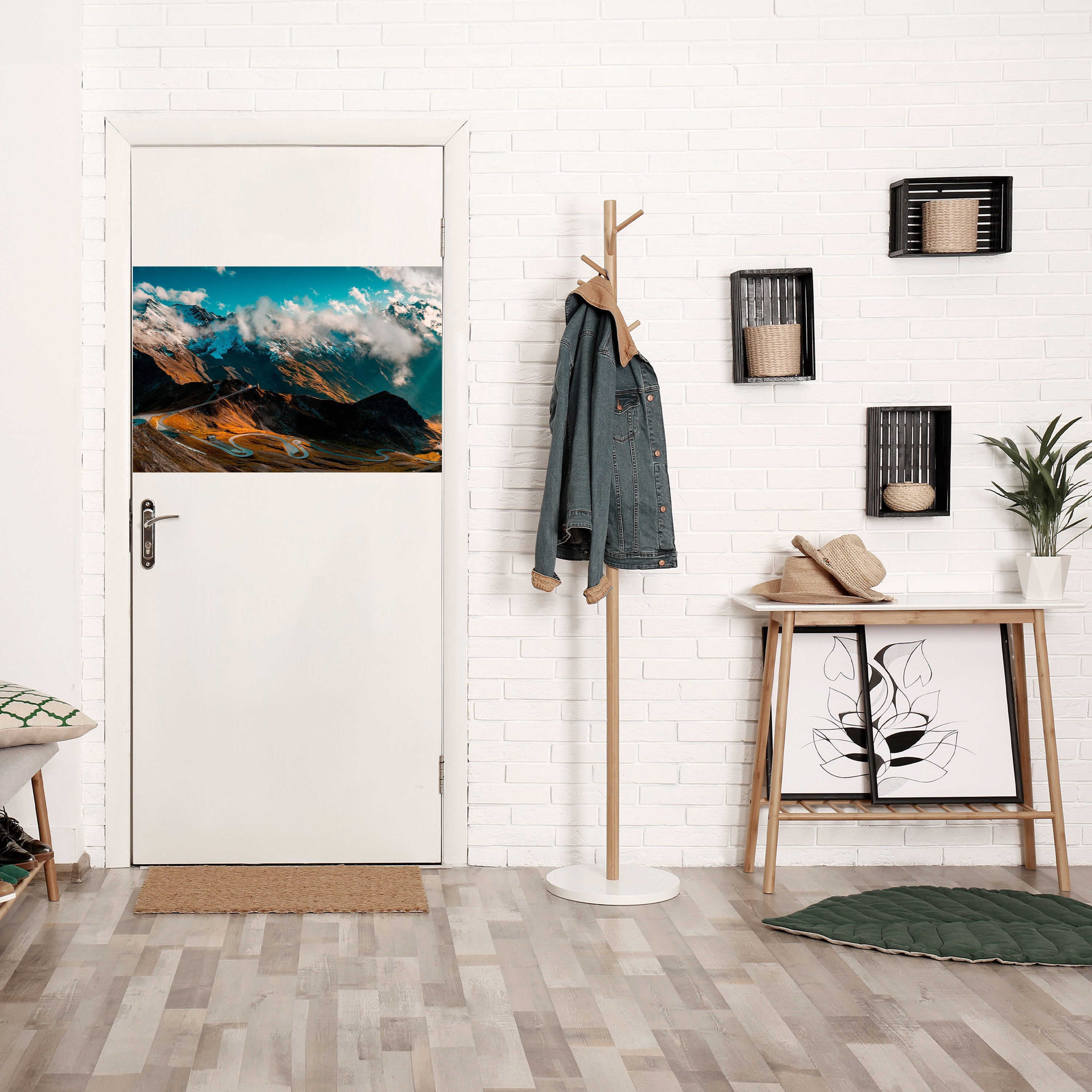 Affiche horizontale autocollante « MONTAIN SERPENTINE »