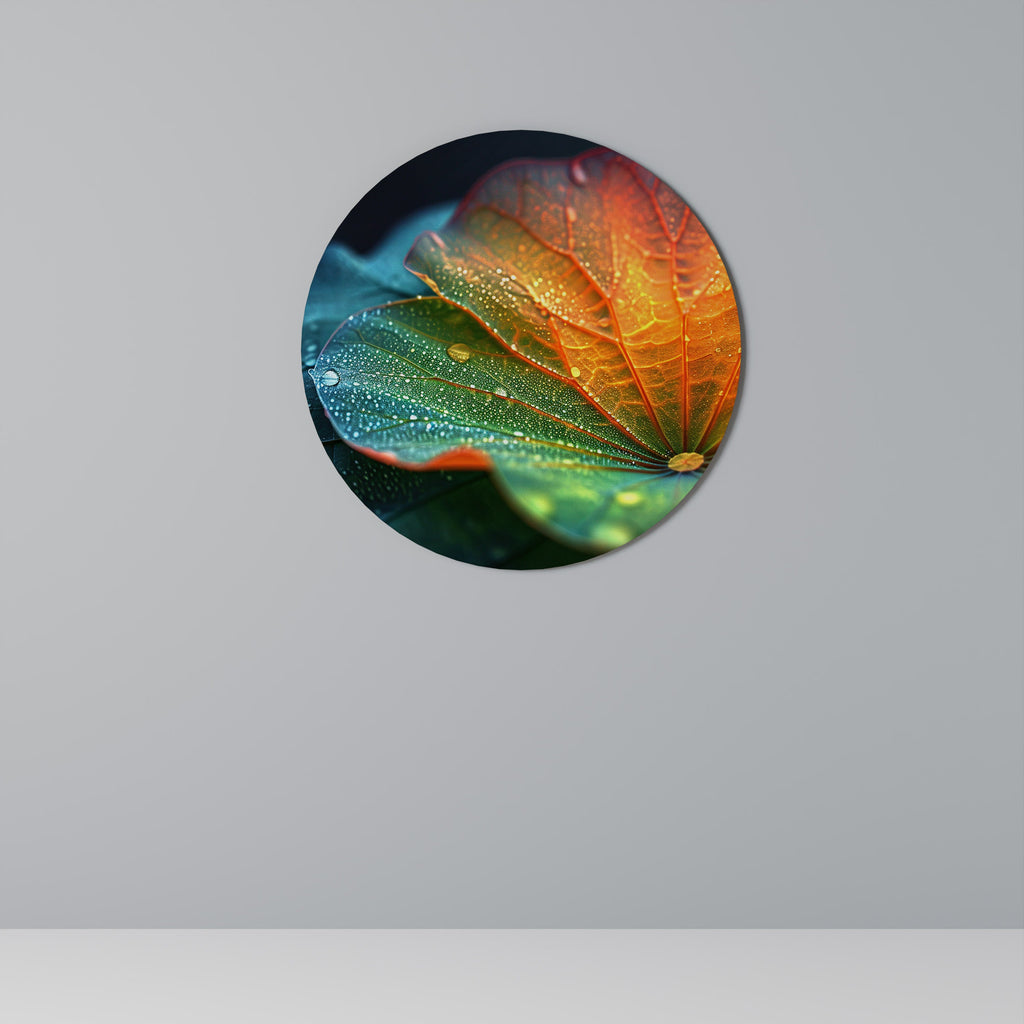 Art mural rond ÉCHOS DE PLUIE