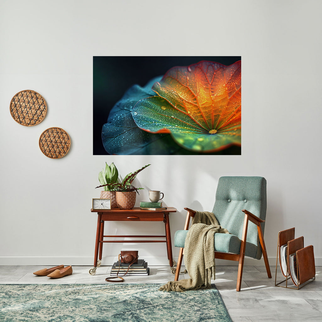 Affiche horizontale autocollante « ÉCHOS DE PLUIE »