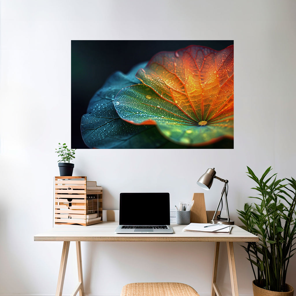 Affiche horizontale autocollante « ÉCHOS DE PLUIE »