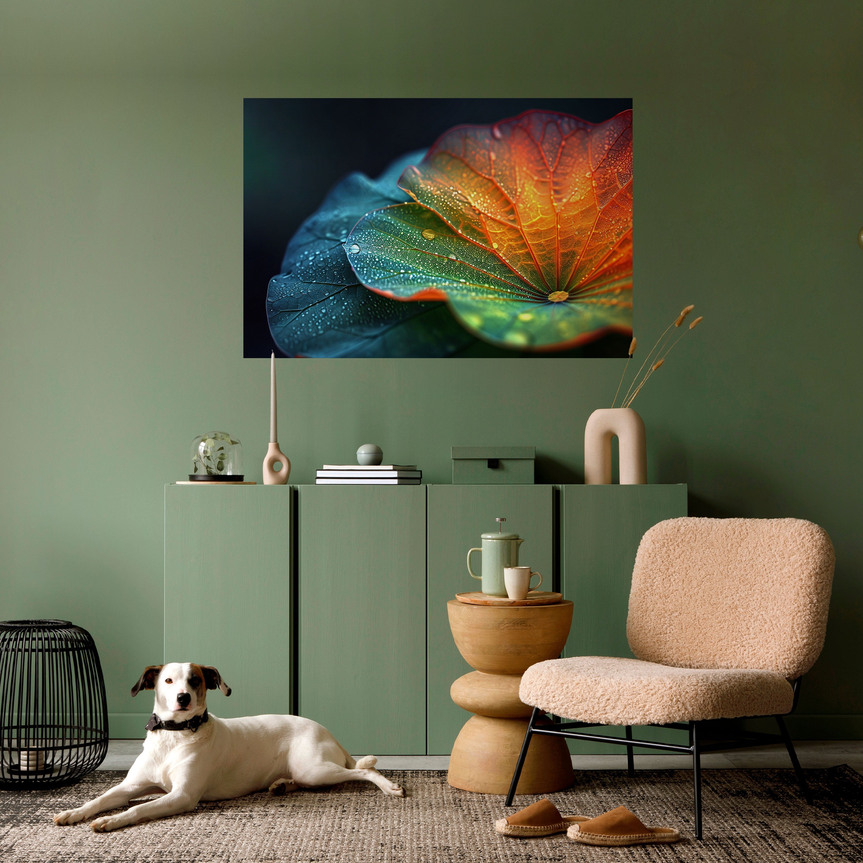 Affiche horizontale autocollante « ÉCHOS DE PLUIE »