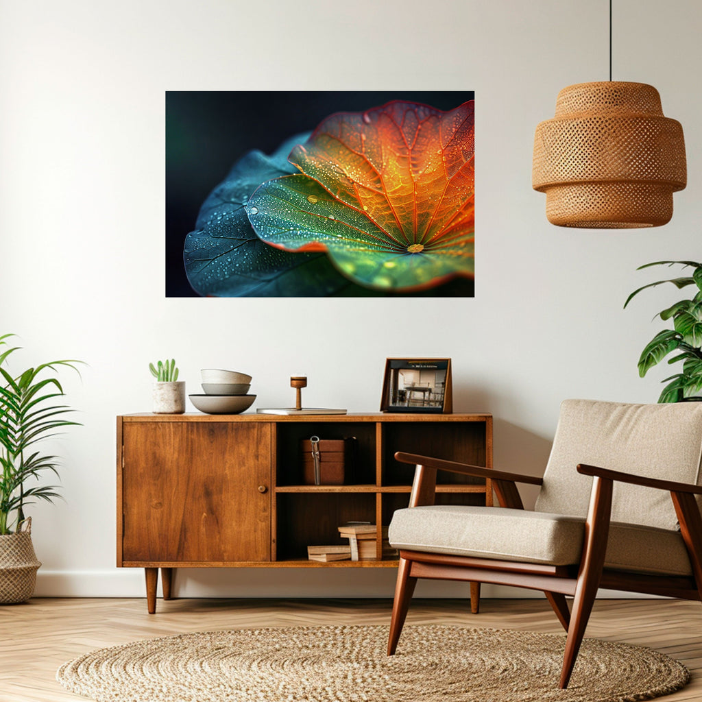 Affiche horizontale autocollante « ÉCHOS DE PLUIE »