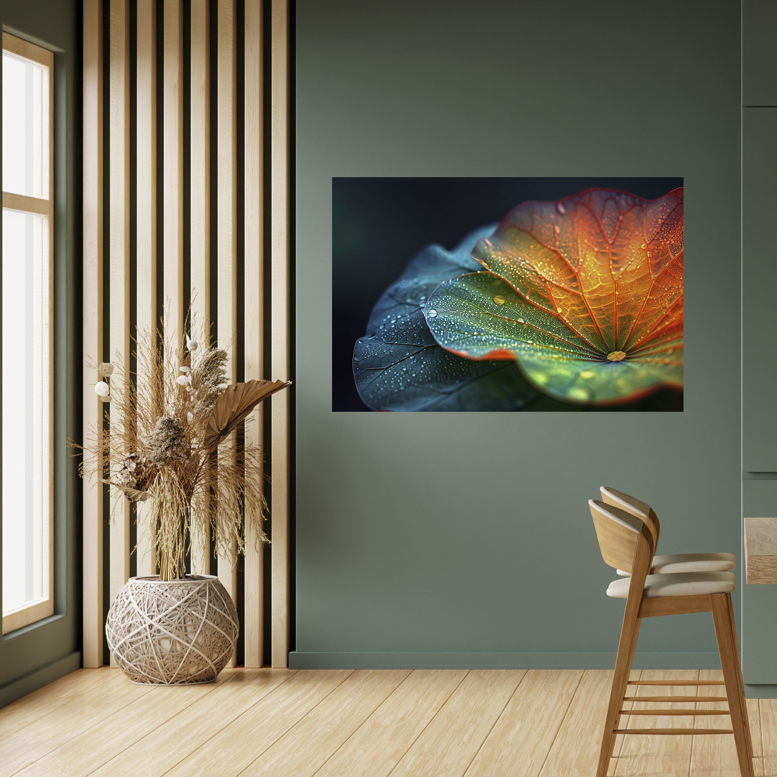 Affiche horizontale autocollante « ÉCHOS DE PLUIE »