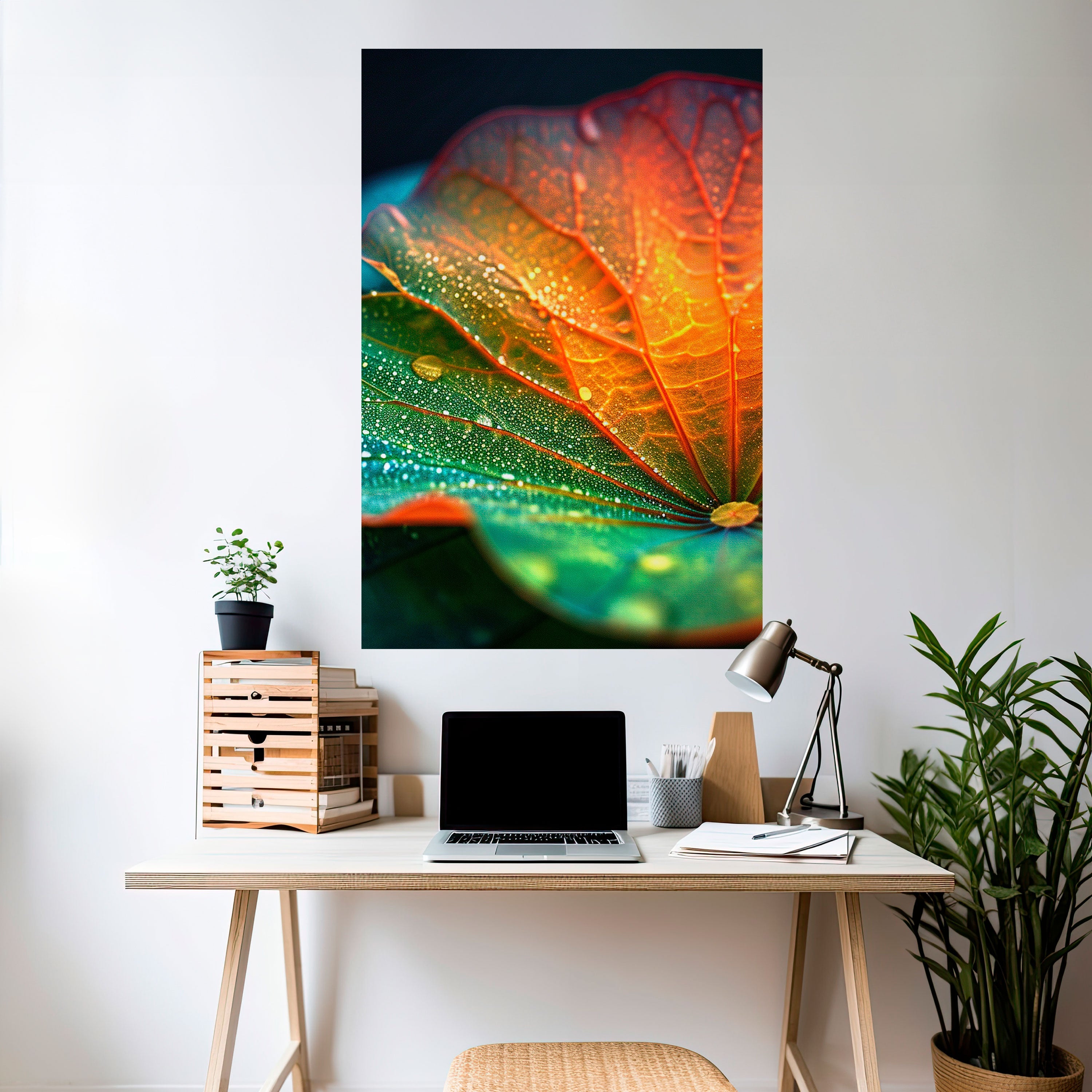 Affiche verticale autocollante « ÉCHOS DE PLUIE »