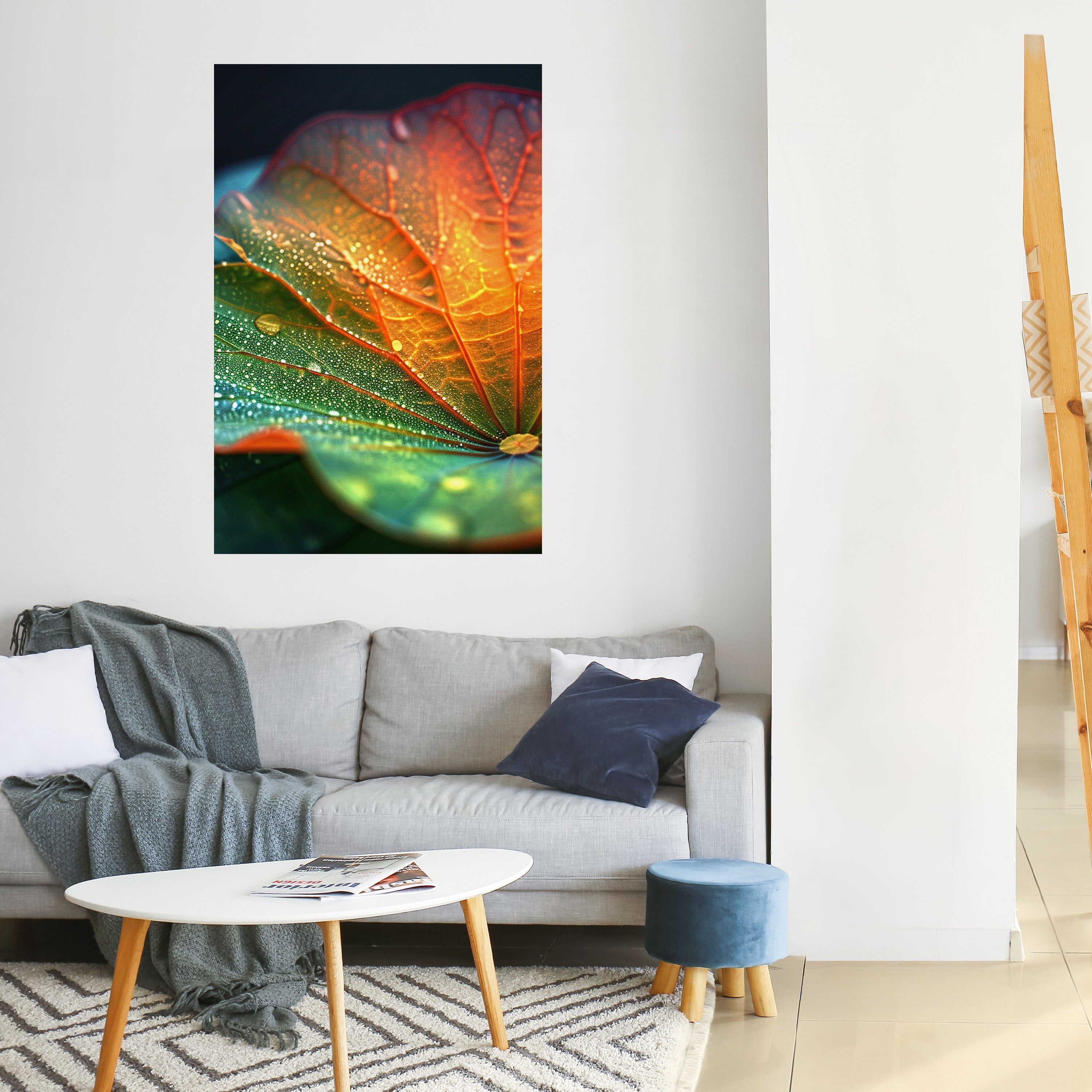 Affiche verticale autocollante « ÉCHOS DE PLUIE »