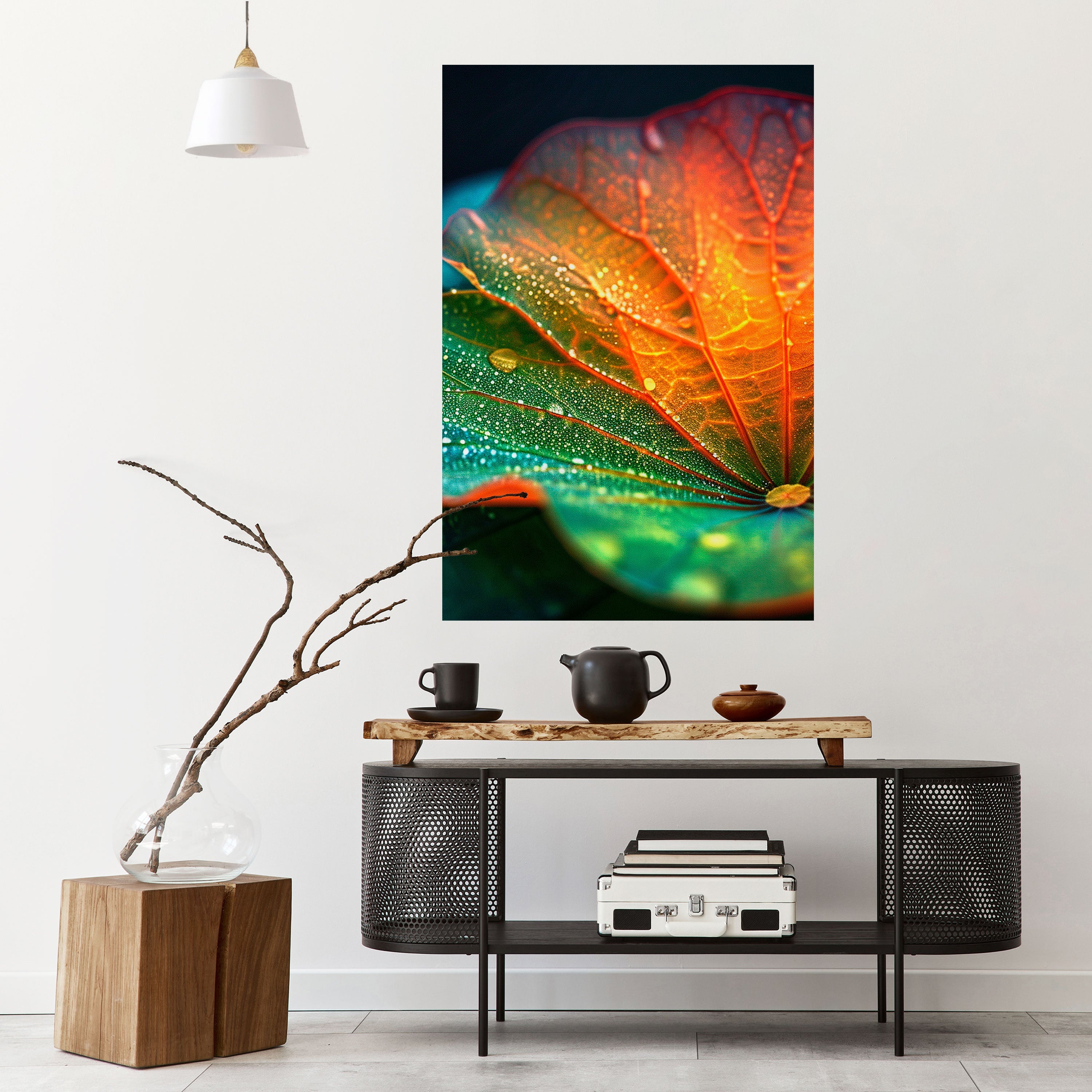 Affiche verticale autocollante « ÉCHOS DE PLUIE »